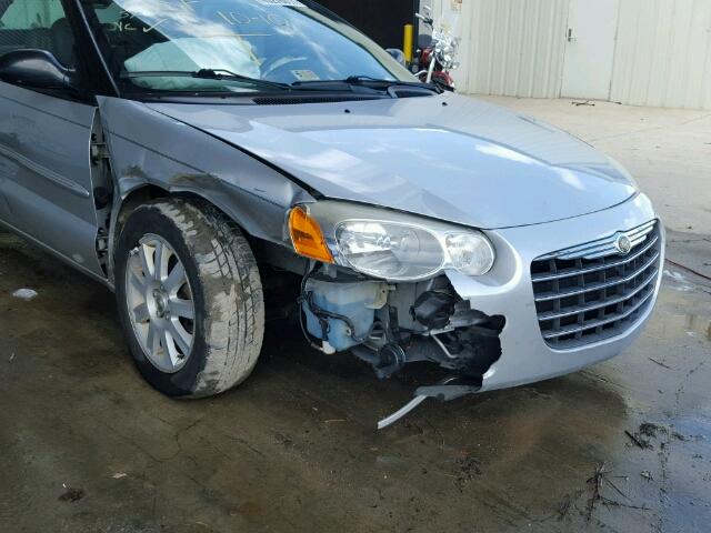 1C3EL75R44N204245 - 2004 CHRYSLER SEBRING SILVER photo 9