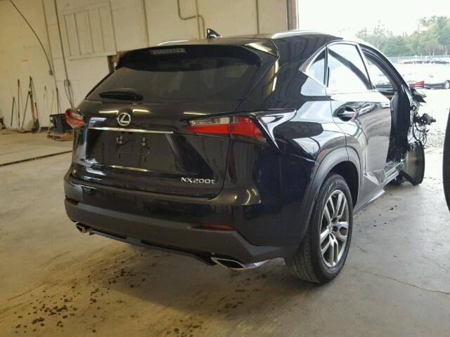 JTJYARBZ6G2032494 - 2016 LEXUS NX 200T BLACK photo 4