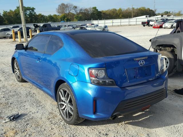 JTKJF5C72F3095282 - 2015 TOYOTA SCION TC BLUE photo 3