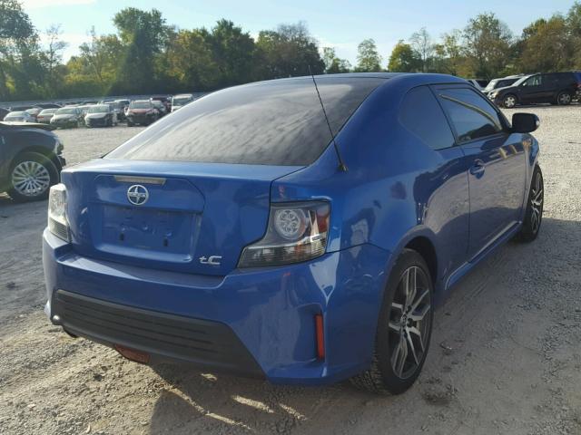 JTKJF5C72F3095282 - 2015 TOYOTA SCION TC BLUE photo 4