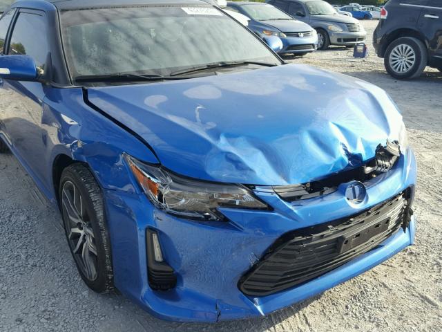 JTKJF5C72F3095282 - 2015 TOYOTA SCION TC BLUE photo 9