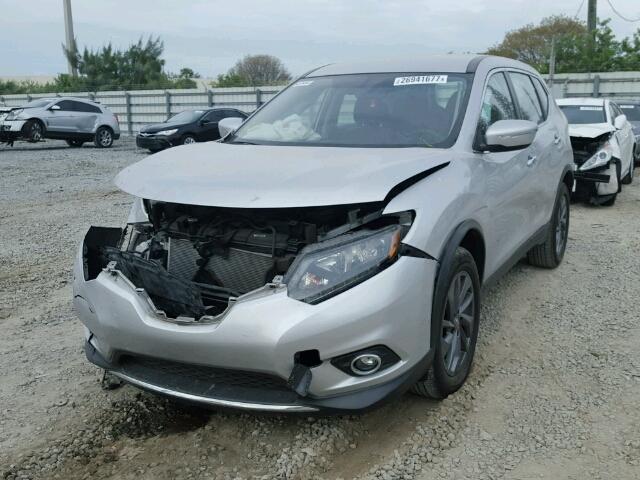 KNMAT2MT1FP541246 - 2015 NISSAN ROGUE S GRAY photo 2