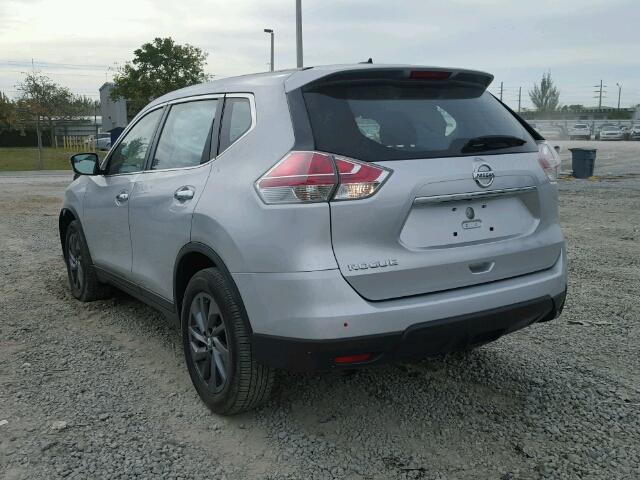 KNMAT2MT1FP541246 - 2015 NISSAN ROGUE S GRAY photo 3