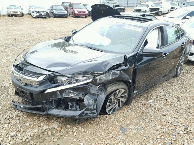 19XFC2F72HE068403 - 2017 HONDA CIVIC EX შავი ფოტო 2