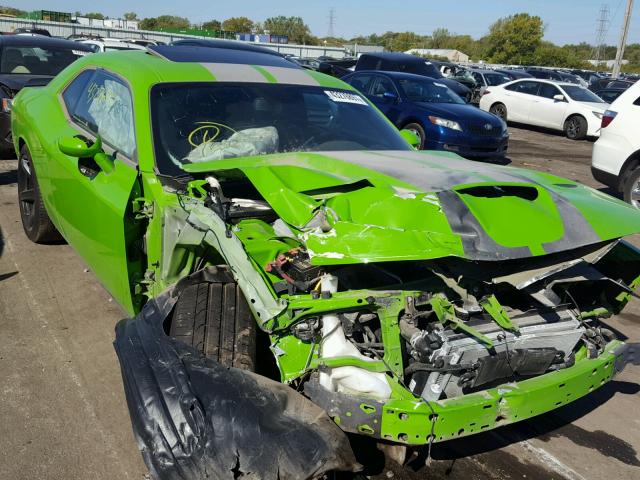 2C3CDZC9XHH618096 - 2017 DODGE CHALLENGER GREEN photo 1