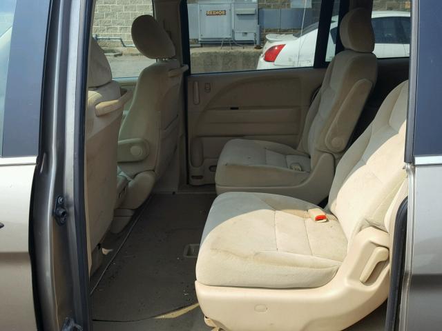 5FNRL38268B077927 - 2008 HONDA ODYSSEY LX TAN photo 6