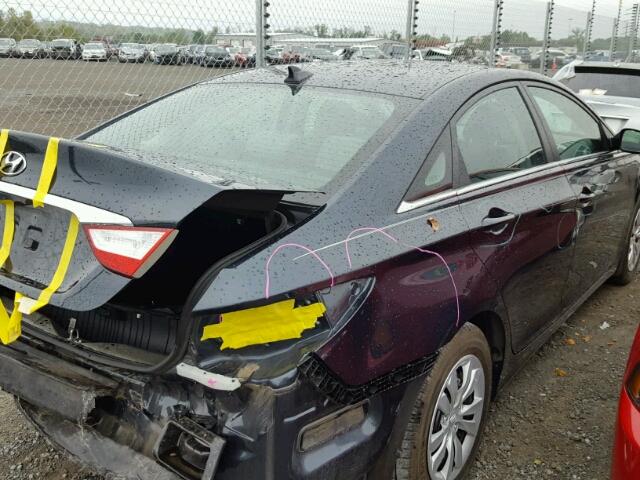 5NPEB4AC1CH488527 - 2012 HYUNDAI SONATA GLS BLUE photo 4