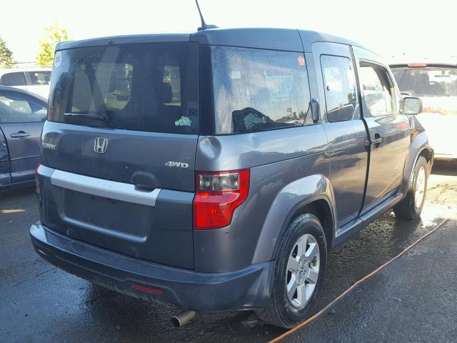 5J6YH2H70AL003869 - 2010 HONDA ELEMENT EX GRAY photo 4