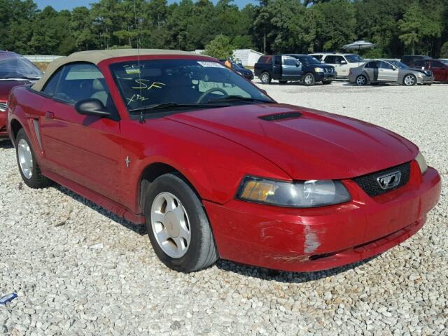 1FAFP44451F178985 - 2001 FORD MUSTANG BURGUNDY photo 1