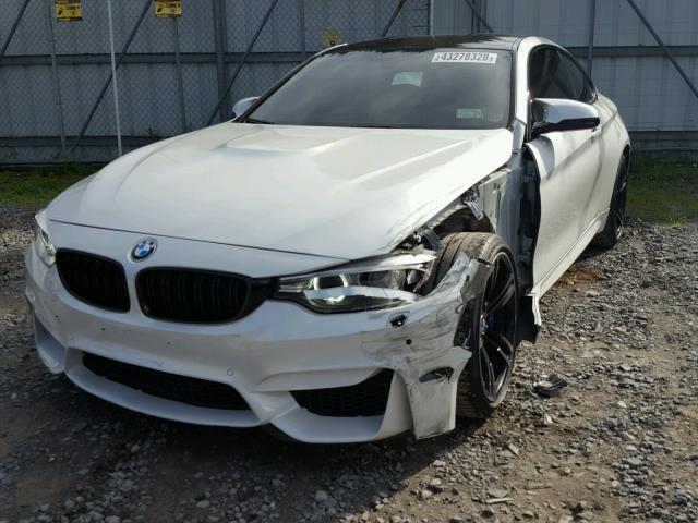 WBS3R9C52FK331599 - 2015 BMW M4 WHITE photo 2