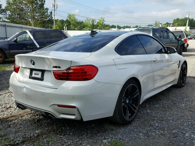 WBS3R9C52FK331599 - 2015 BMW M4 WHITE photo 4