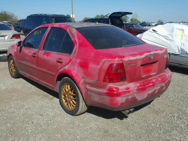 3VWSC29M3XM022192 - 1999 VOLKSWAGEN JETTA RED photo 3