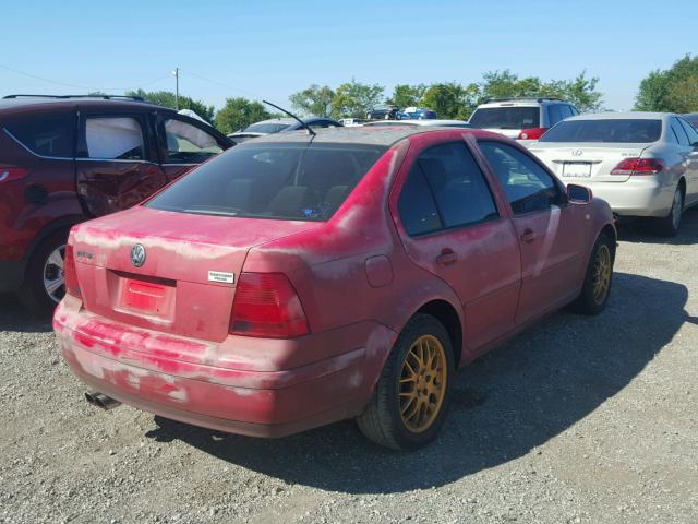 3VWSC29M3XM022192 - 1999 VOLKSWAGEN JETTA RED photo 4