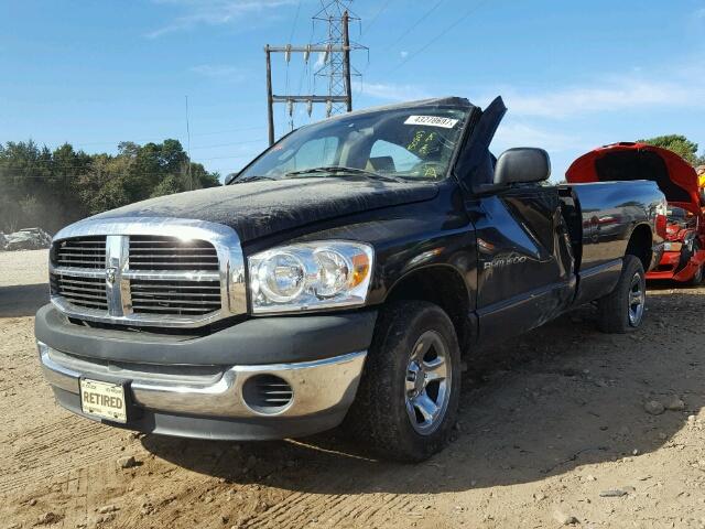 1D7HA16K47J521635 - 2007 DODGE RAM 1500 S BLACK photo 2