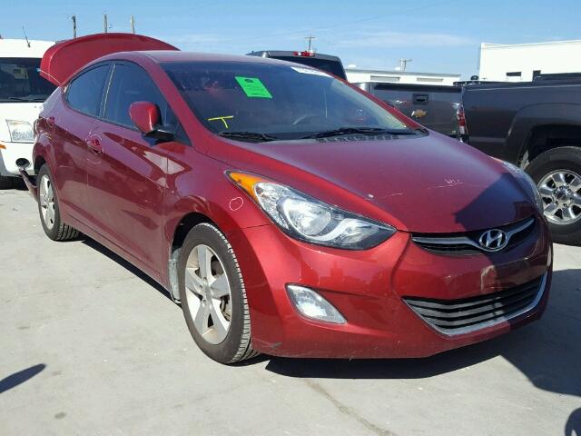 5NPDH4AE9DH420487 - 2013 HYUNDAI ELANTRA GL RED photo 1