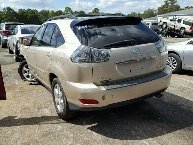 JTJHA31U350082670 - 2005 LEXUS RX 330 GOLD photo 3