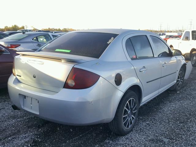 1G1AK55F767879921 - 2006 CHEVROLET COBALT SILVER photo 4