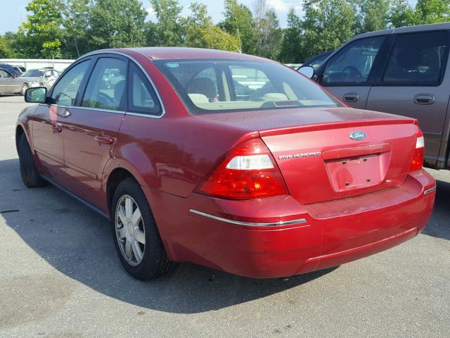 1FAFP23175G162735 - 2005 FORD FIVE HUNDR RED photo 3