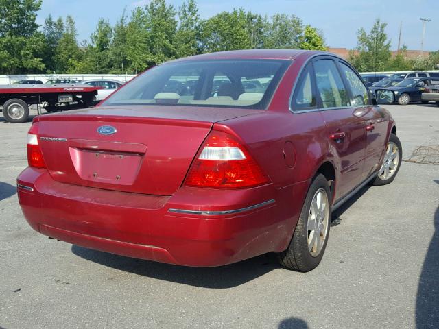 1FAFP23175G162735 - 2005 FORD FIVE HUNDR RED photo 4
