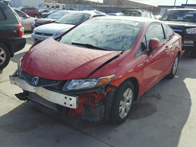 2HGFG3B54CH558032 - 2012 HONDA CIVIC RED photo 2