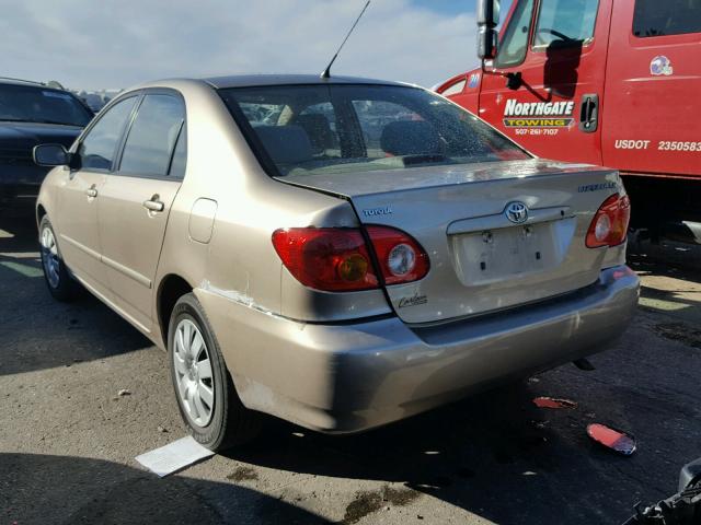 1NXBR38E34Z220646 - 2004 TOYOTA COROLLA TAN photo 3