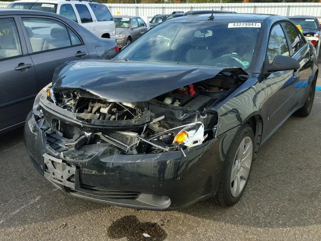 1G2ZG57B984126888 - 2008 PONTIAC G6 BLACK photo 2