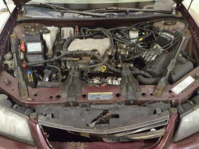 2G1WF52E449327228 - 2004 CHEVROLET IMPALA BURGUNDY photo 7