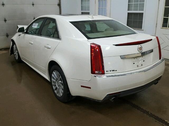 1G6DG5EG2A0116191 - 2010 CADILLAC CTS WHITE photo 3