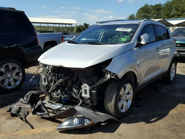 KNDPB3A26D7510277 - 2013 KIA SPORTAGE SILVER photo 2