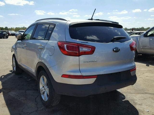 KNDPB3A26D7510277 - 2013 KIA SPORTAGE SILVER photo 3