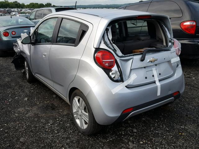 KL8CD6S98DC527586 - 2013 CHEVROLET SPARK 1LT SILVER photo 3