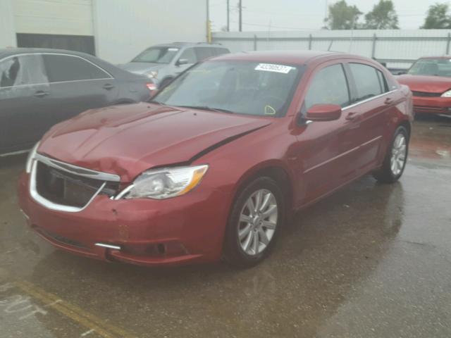 1C3CCBBG5CN321683 - 2012 CHRYSLER 200 TOURIN MAROON photo 2