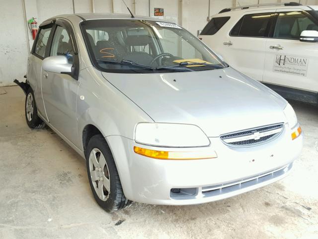 KL1TD66668B245182 - 2008 CHEVROLET AVEO BASE Күміс фото 1