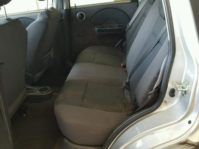 KL1TD66668B245182 - 2008 CHEVROLET AVEO BASE Күміс фото 6