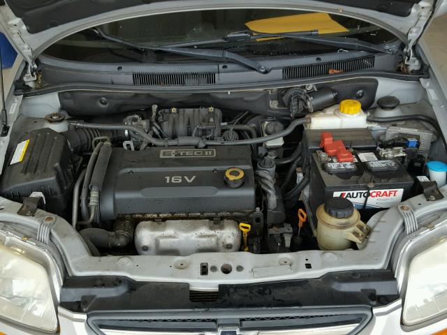 KL1TD66668B245182 - 2008 CHEVROLET AVEO BASE Күміс фото 7