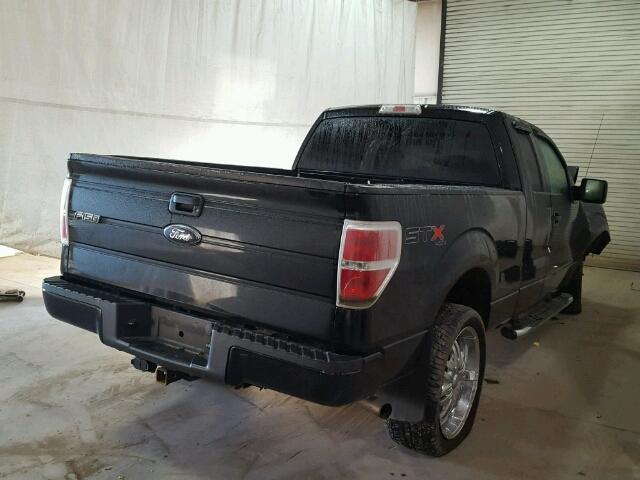 1FTRX14W39FB34535 - 2009 FORD F150 SUPER BLACK photo 4