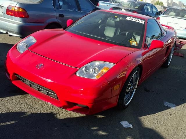 JH4NA216X2T000007 - 2002 ACURA NSX T RED photo 2