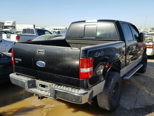 1FTPW14594FA06486 - 2004 FORD F150 SUPER BLACK photo 4