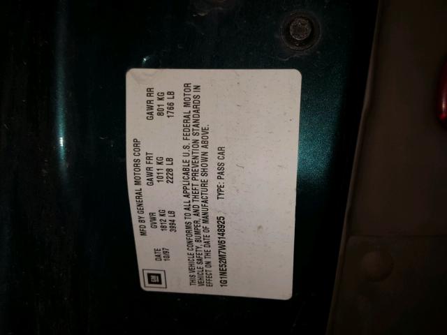 1G1NE52M7W6148925 - 1998 CHEVROLET MALIBU LS მწვანე ფოტო 10