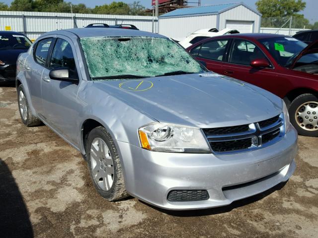 1C3CDZAB5CN102380 - 2012 DODGE AVENGER SE SILVER photo 1