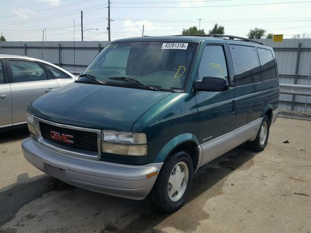 1GKDM19W5XB523262 - 1999 GMC SAFARI XT GREEN photo 2