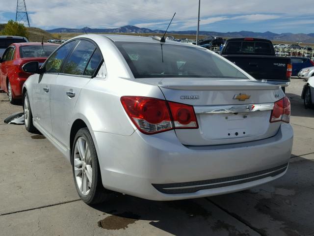 1G1PG5SBXF7103330 - 2015 CHEVROLET CRUZE SILVER photo 3