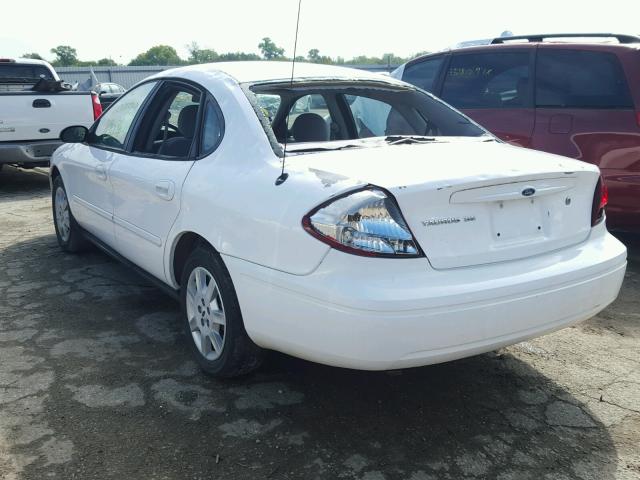 1FAFP53U75A239408 - 2005 FORD TAURUS SE WHITE photo 3