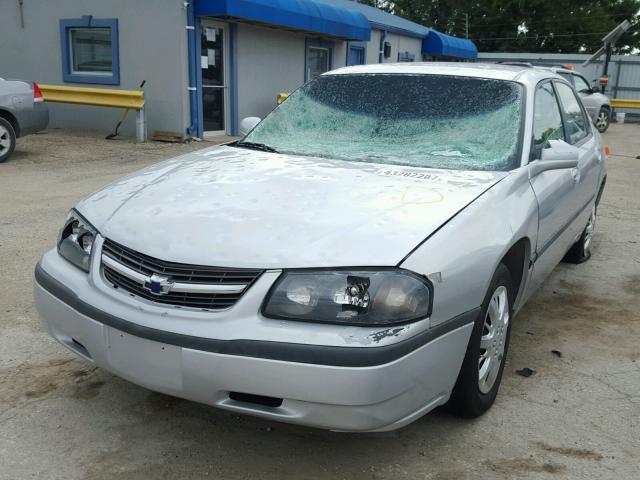 2G1WF52E549117771 - 2004 CHEVROLET IMPALA SILVER photo 2