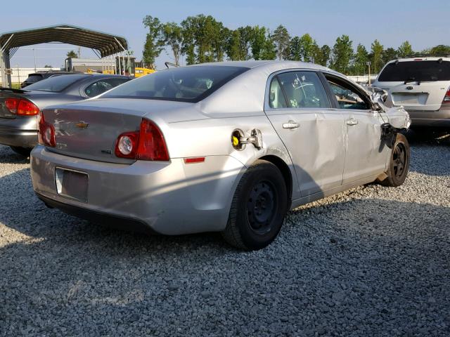 1G1ZA5E01AF190876 - 2010 CHEVROLET MALIBU LS ვერცხლისფერი ფოტო 4