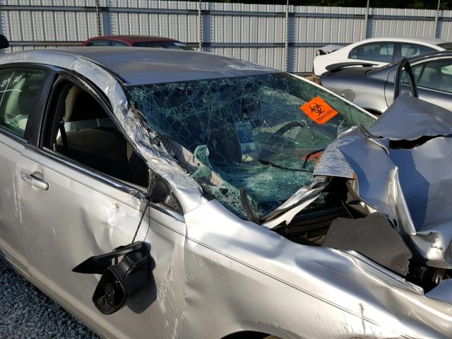 1G1ZA5E01AF190876 - 2010 CHEVROLET MALIBU LS ვერცხლისფერი ფოტო 9