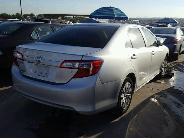 4T1BF1FK9CU012517 - 2012 TOYOTA CAMRY BASE SILVER photo 4