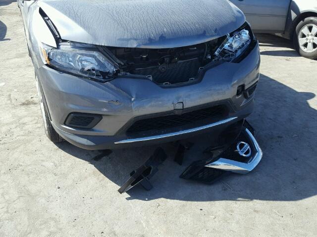 5N1AT2MT2GC739919 - 2016 NISSAN ROGUE S GRAY photo 9