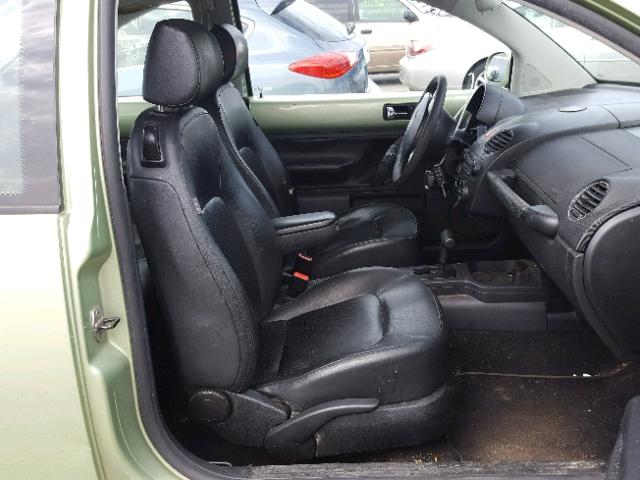 3VWRG31CX7M518909 - 2007 VOLKSWAGEN NEW BEETLE მწვანე ფოტო 5