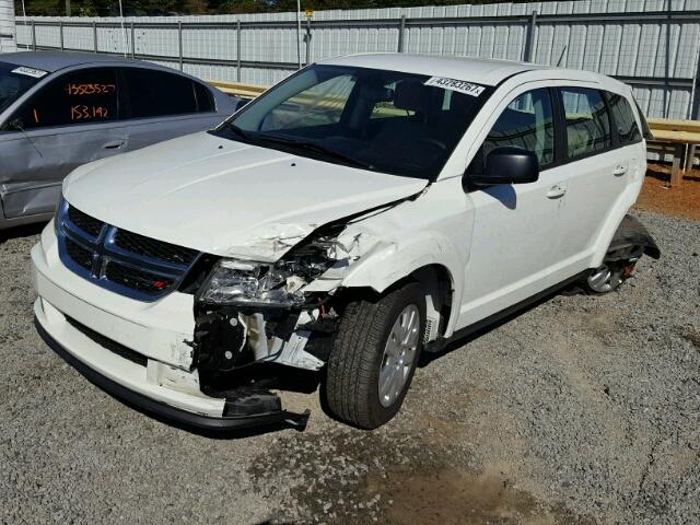 3C4PDCAB5FT700161 - 2015 DODGE JOURNEY SE WHITE photo 2